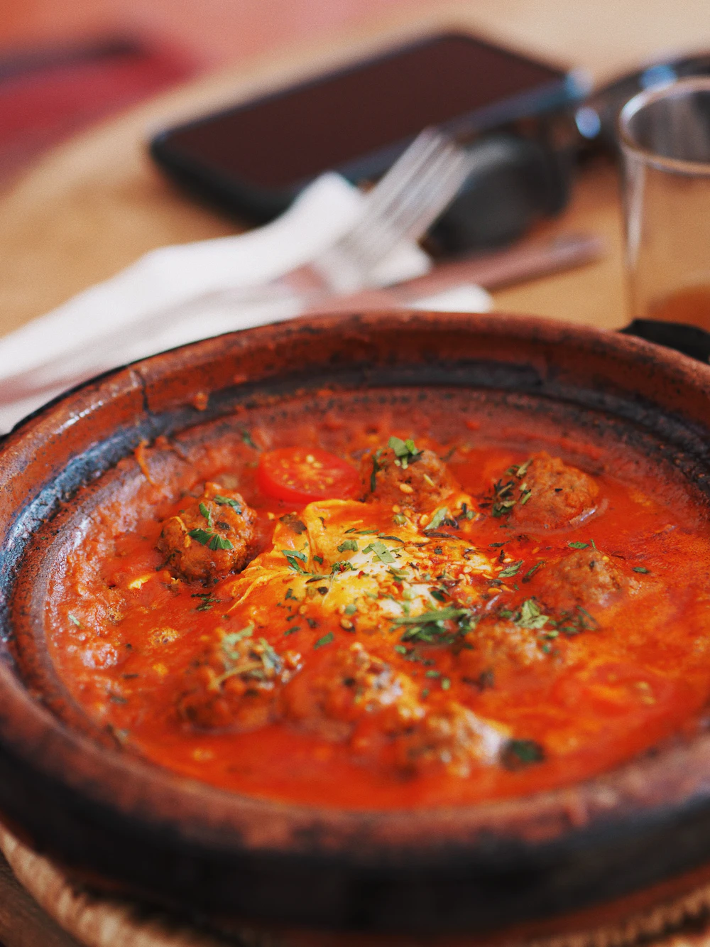 Tajine de kefta à la tomate