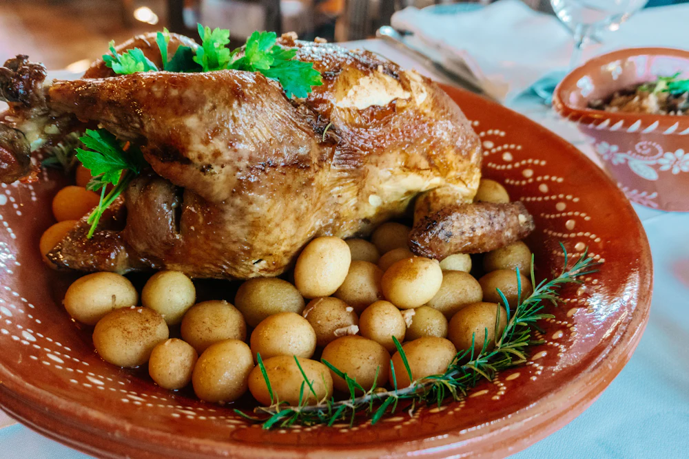 Poulet rôti aux pommes de terre