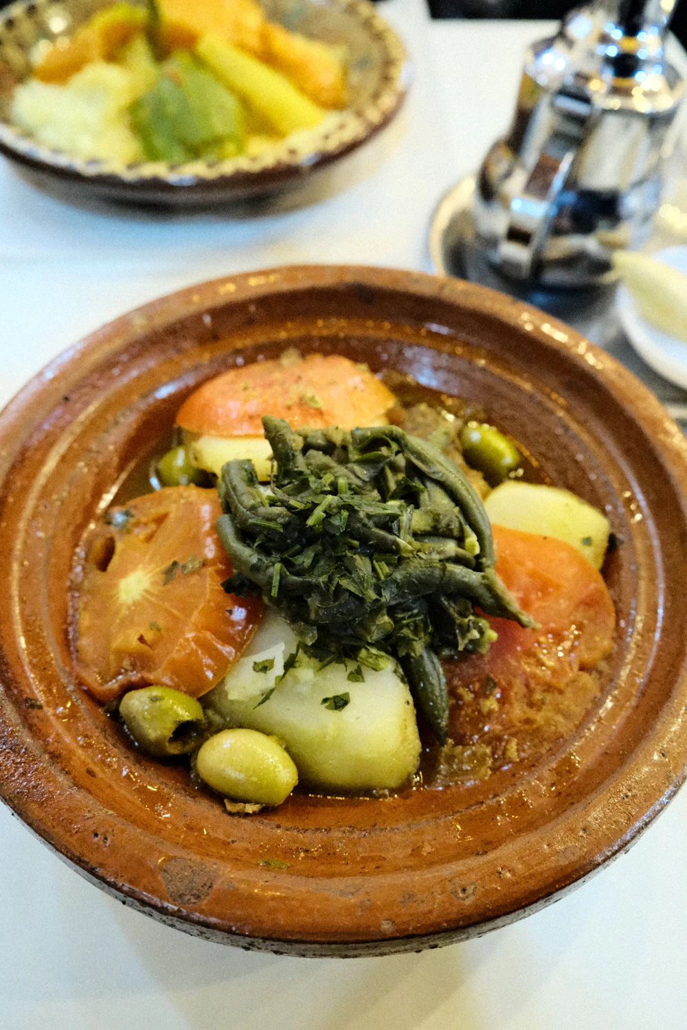 Tajine aux olives et légumes
